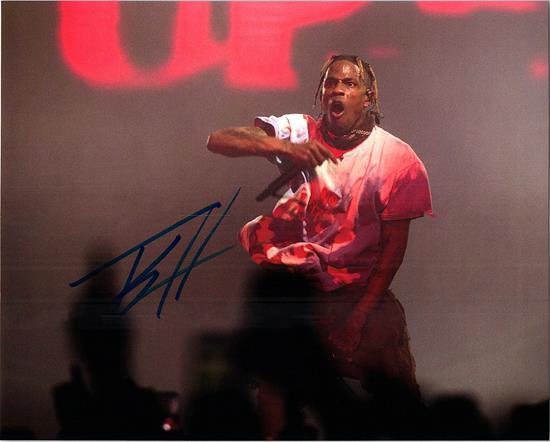 travis scott autographed shoes