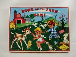 Down on the Farm Game Vintage Kids Board Game 3272 Made USA - $22.83