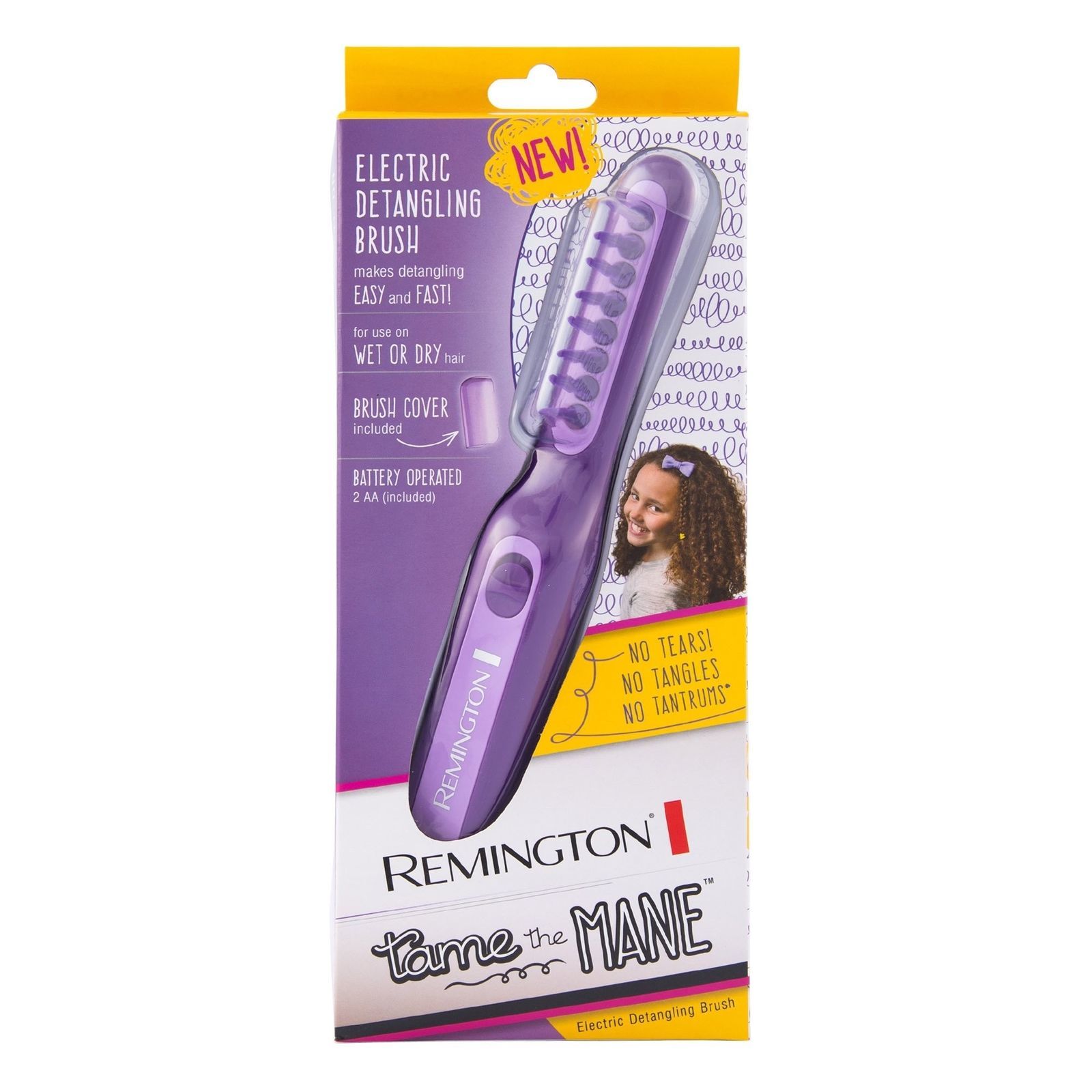 Remington DT7432 Wet or Dry Tame The Mane Electric Detangling Brush
