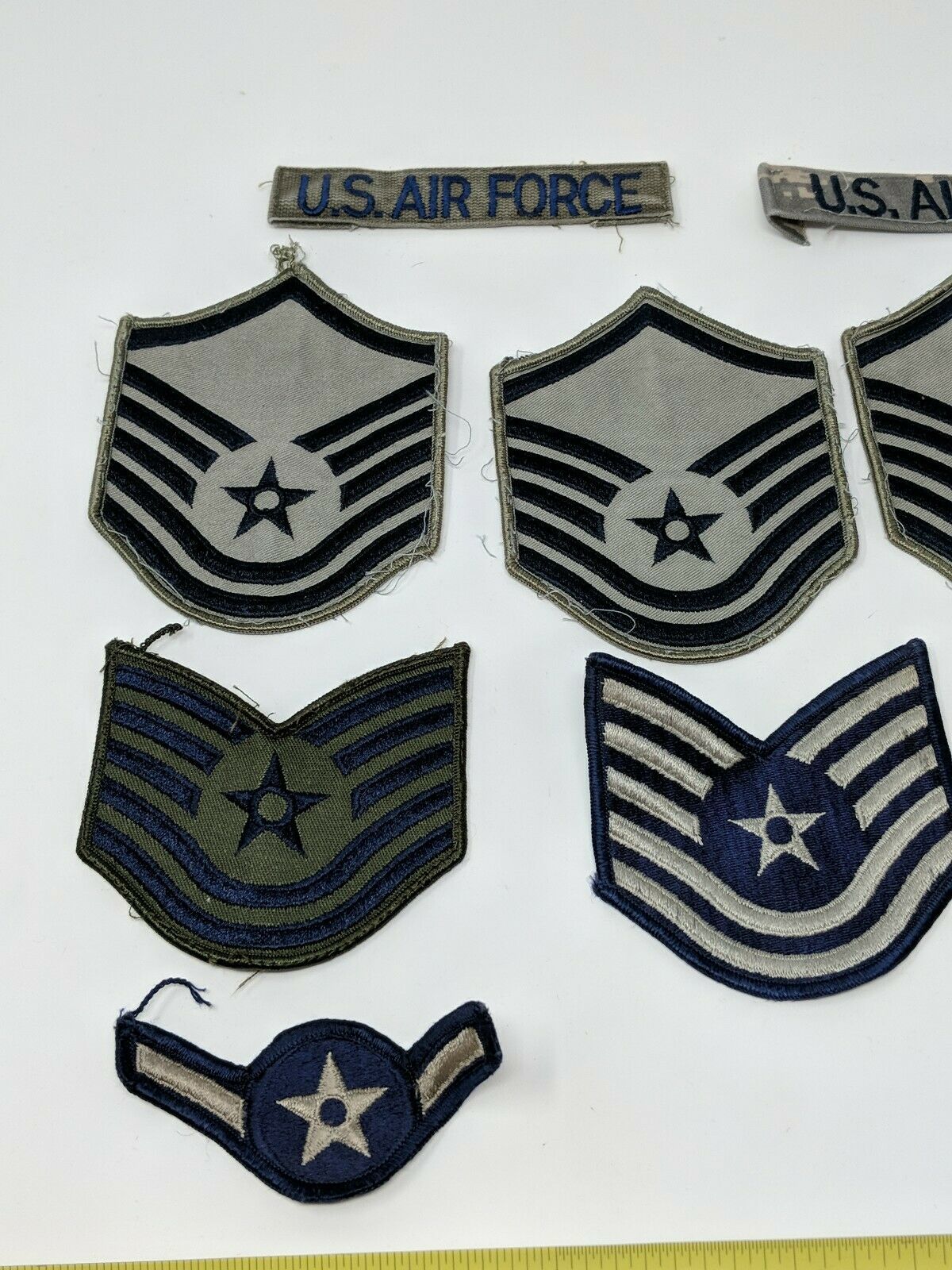 USAF Air Force Stripes Rank Patch Badge Insignia Lot Group mixed Master ...