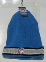 Reebok 302860 NFL Licensed Detroit Lions Blue Cuffed Winter Cap image 2