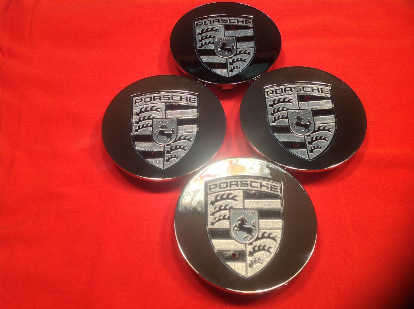 Porsche Chrome center caps 76mm ( 3 inch ) fits all models 19972018