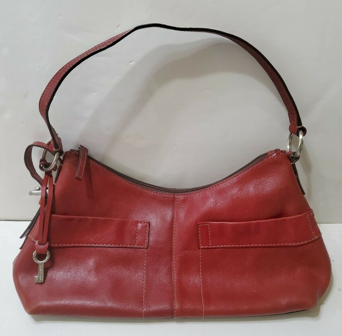 Fossil 1954 Key 75082 Dark Red Leather and 14 similar items