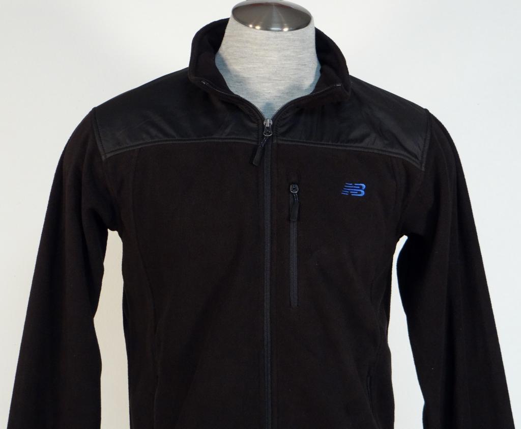 New Balance Black Zip Front Micro Fleece Jacket Mens NWT - Men's Clothing
