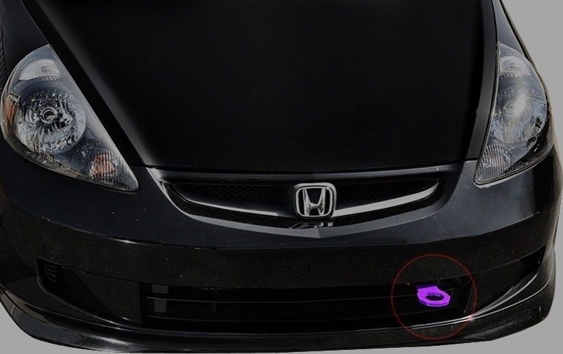 BP Purple Front Rear JDM Racing Tow Hook Set For Honda Civic Type R Si