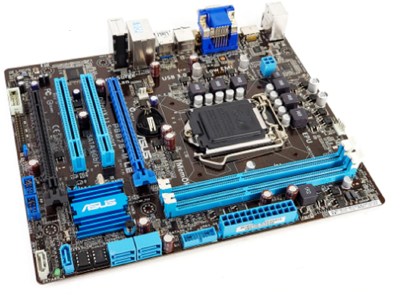 Asus P8B75-M LE Desktop Motherboard B75 Socket LGA 1155 For i3 i5 i7 ...