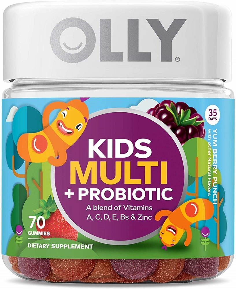 OLLY Kids Multi + Probiotic Gummy Multivitamin, 35 Day Supply (70 Count), Yum