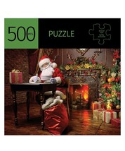 Jigsaw Puzzle 500 pc Santa Design 28" x 20" Durable Fit Pieces Leisure Family
