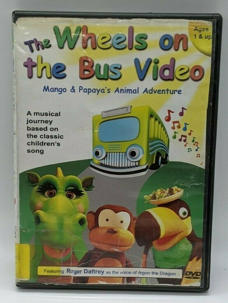 The Wheels On The Bus - Mango and Papayas Animal Adventure (DVD, 2004 ...