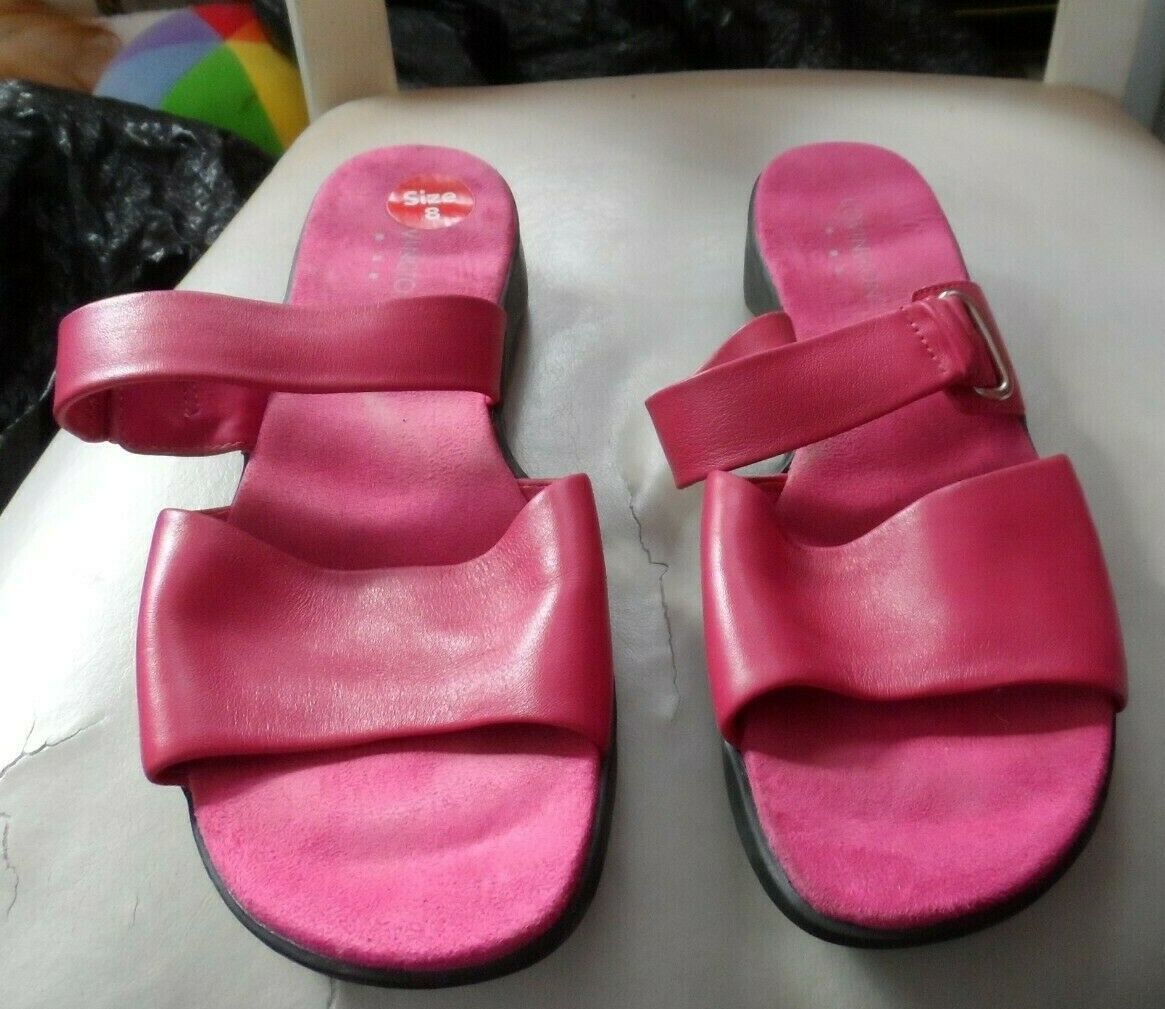 ladies hot pink sandals