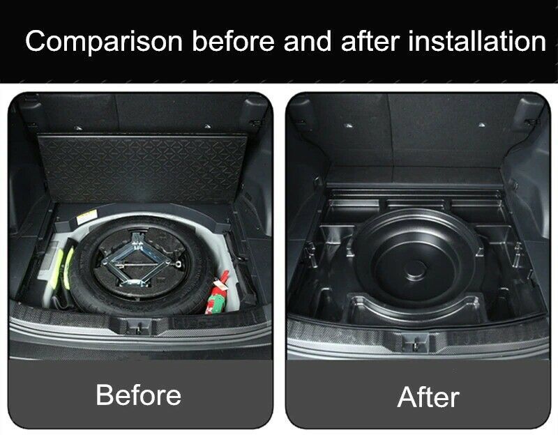 Spare Tire Storage Box Rear Trunk Tail Spare Wheel Organizer For Toyota