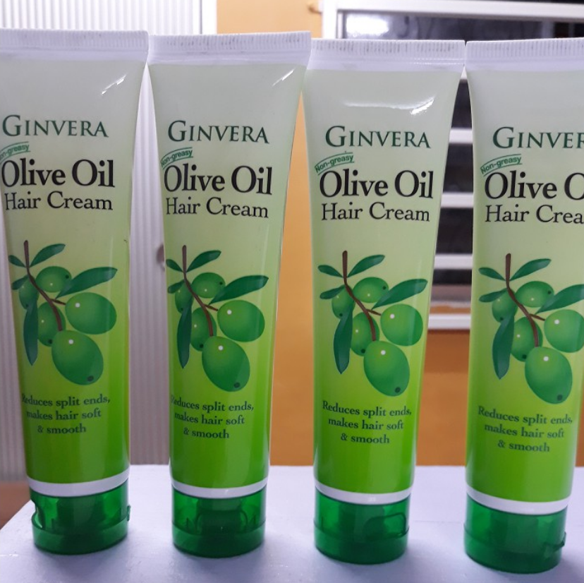 4 X GINVERA OLIVE OIL HAIR CREAM Softening Nutritional Conditioner Hair care