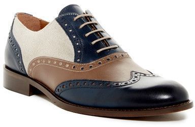 multicolor wingtip shoes