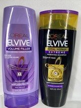 (2) L&#39;Oreal Elvive Total Repair Extreme Volume Filler Shampoo Conditione... - $17.09