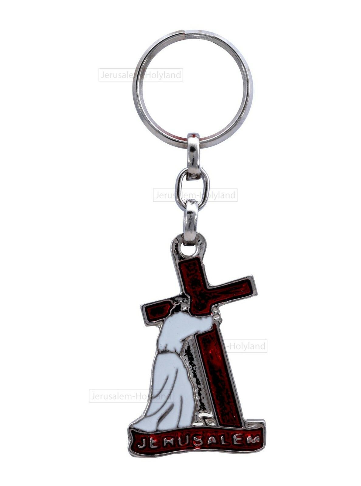 Unisex Key Chain Jerusalem Jesus Christ CROSS Charm  XMAS Crucifix holyland gift
