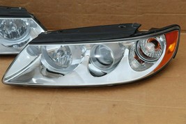 06-07 Hyundai Azera 7-Pin Headlight Head Light Lamps Set L&R - POLISHED image 2