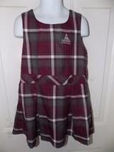 Lands' End Multi Color  Uniform Plaid Pleated Jumper Dress Size 4 Girl's EUC - $18.27