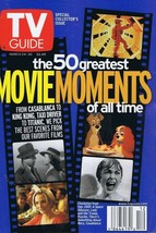 ORIGINAL Vintage Mar 24 2001 TV Guide No Label 50 Greatest Movie Moments image 1