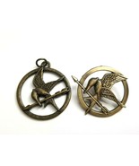 Lot 2 LGF The Hunger Games Replica Mockingjay Metal Pin &amp; Pendant Charm ... - $19.50