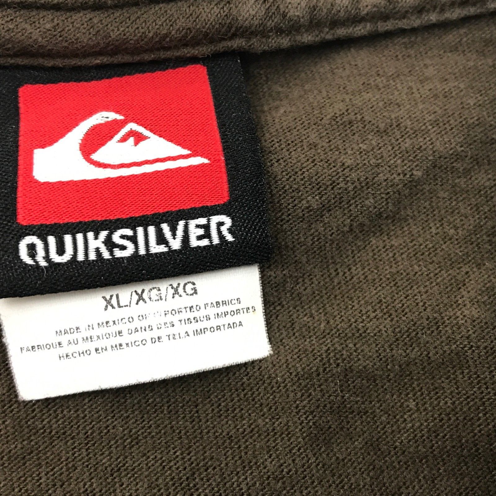 VINTAGE Quicksilver Men T-shirt Size XL Extra Large Big Logo Relaxed ...