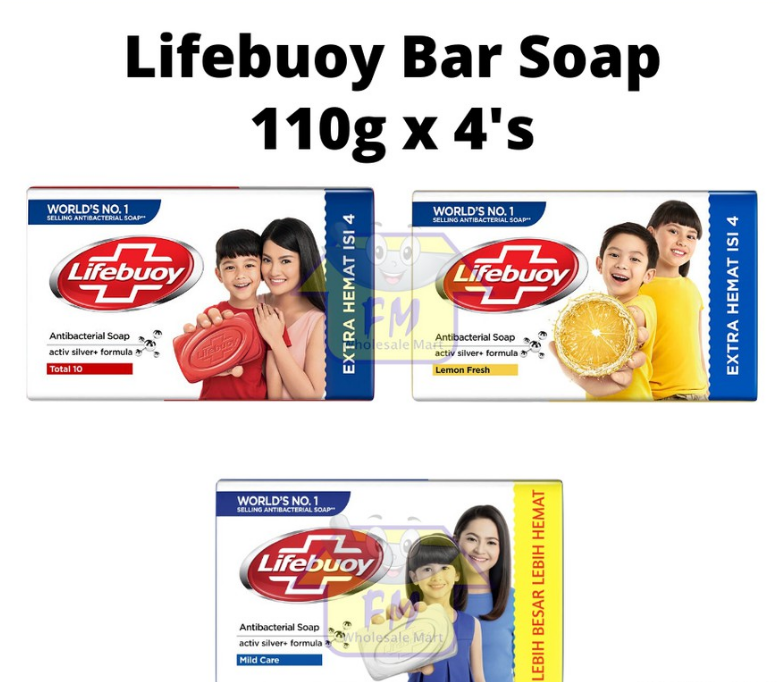NEW 4 x 110g Lifebuoy Soap Fairness Skin Care EXPRESS SHIPPING DHL
