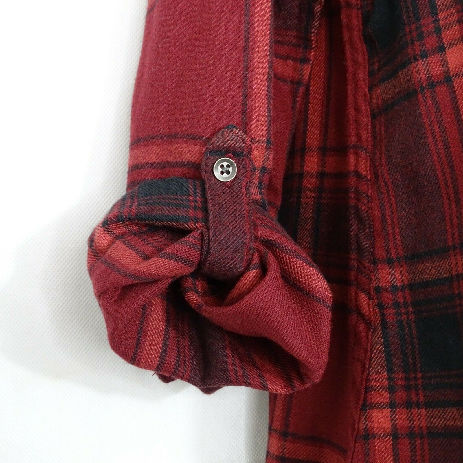 red hollister flannel