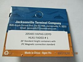 Jacksonville Terminal Company # 205483 HAPAG LIOYD HLXU FADED 20' Container (N) image 4