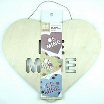 Handmade Modern Be Mine Wood Sign Unfinished Arts &amp; Crafts Valentines Day - $5.93