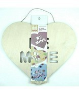 Handmade Modern Be Mine Wood Sign Unfinished Arts &amp; Crafts Valentines Day - £4.75 GBP