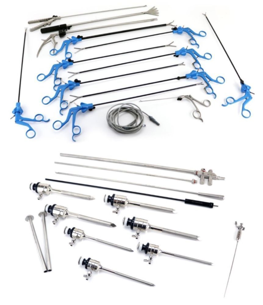 38 PC COMPLETE LAPAROSCOPY SURGICAL SURGERY SET LAPAROSCOPIC INSTRUMENT ...