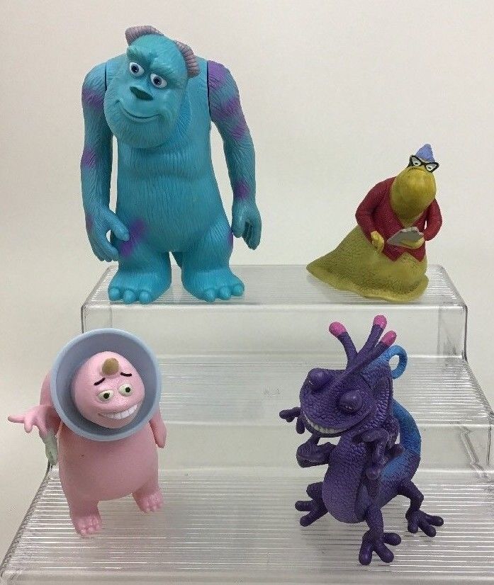 Monsters Inc McDonalds Lot 4pc Toy Large Figures Sulley Disney Pixar ...