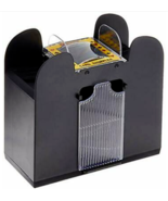 6-Deck Automatic Battery Operated Playing Card Shuffler Casino Casino Bl... - $21.77
