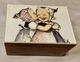 Swiss Music Box Plays Lara's Theme Doctor Zhivago Wooden Hummel Reuge Girls 231L - $27.99