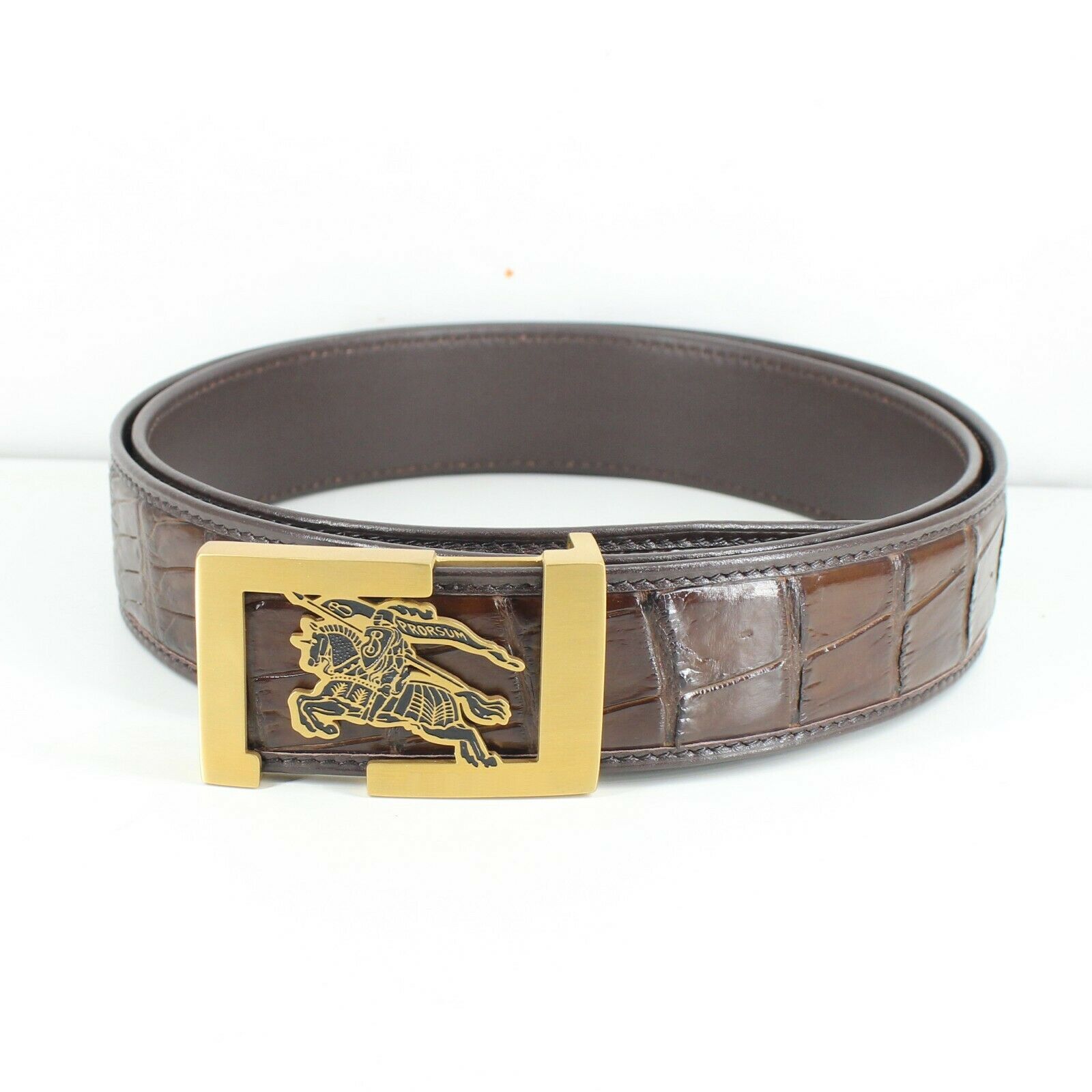 Men's Belt Genuine Crocodile Alligator Skin Leather Belt Handmade W4 ...