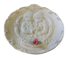 Precious Moments Happy Anniversary Plate 1995 To Have And To Hold Enesco - $16.34