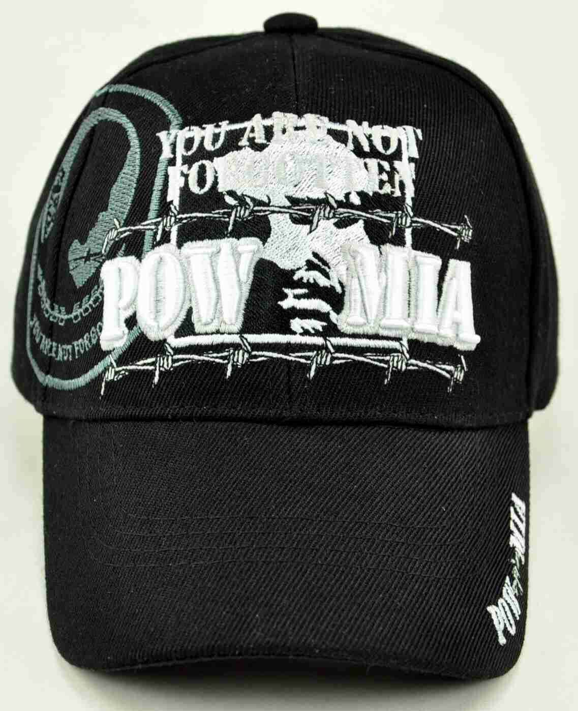 NEW! POW MIA MILITARY CAP HAT N1 BLACK - Men's Hats