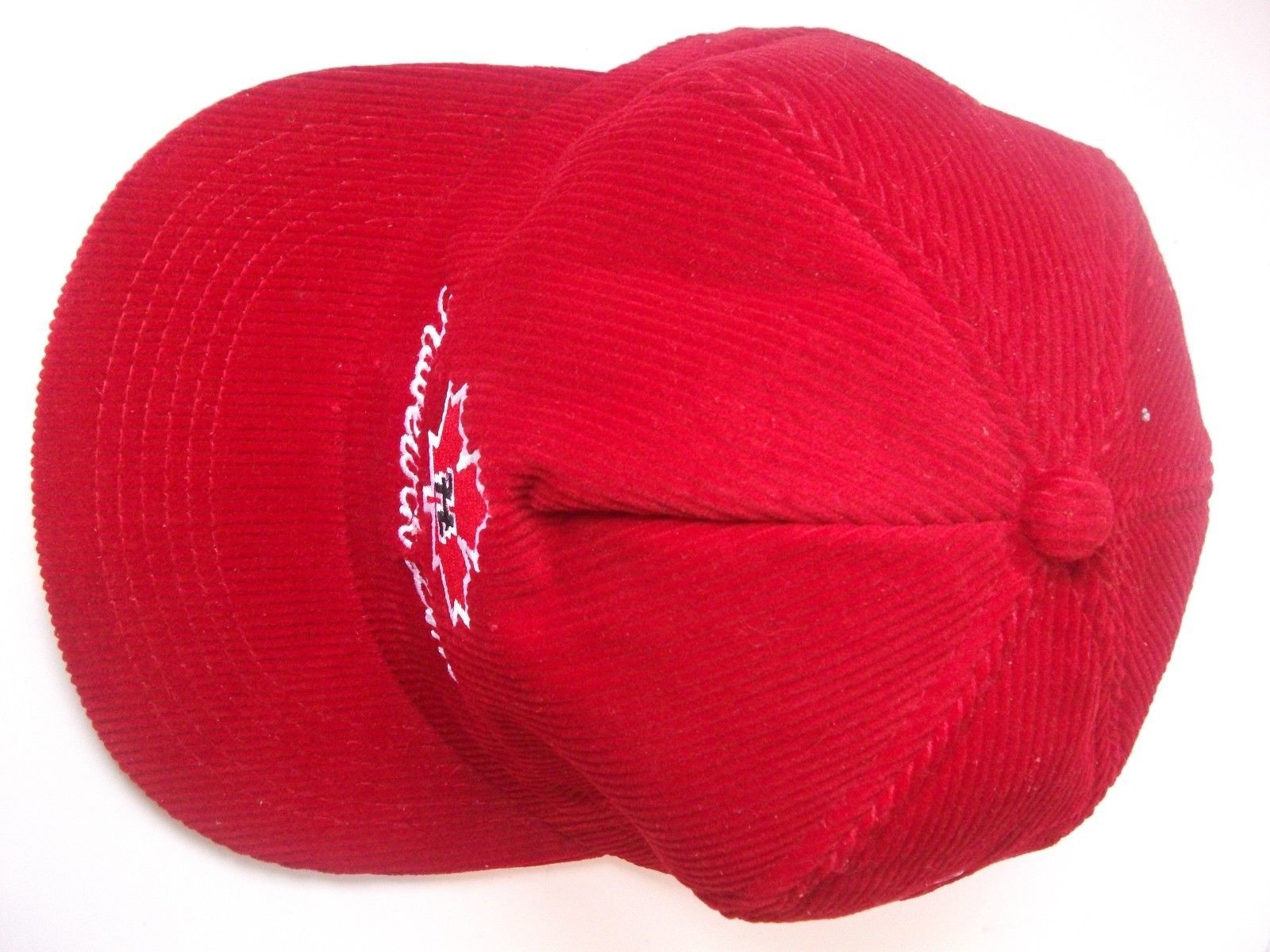 Vintage Havelock Lime Hat Red Corduroy Snapback Baseball Cap - Hats