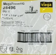 MegaPress G 25496 Tee Carbon Steel Smart Connect Technology image 5
