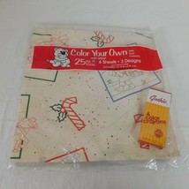 Color Your Own Christmas Holiday Wrapping Paper Elves Bears 6 Sheets 3 D... - $9.75