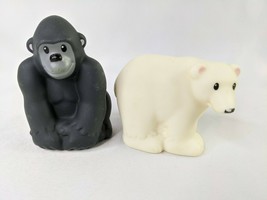 Fisher Price Little People Gorilla Ape Polar Bear Lot CMP36 2014 - $12.95