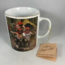 NWT New Vintage Boy Scouts of America "It's a Boy's Life" Illustrated Coffee Mug - $14.25