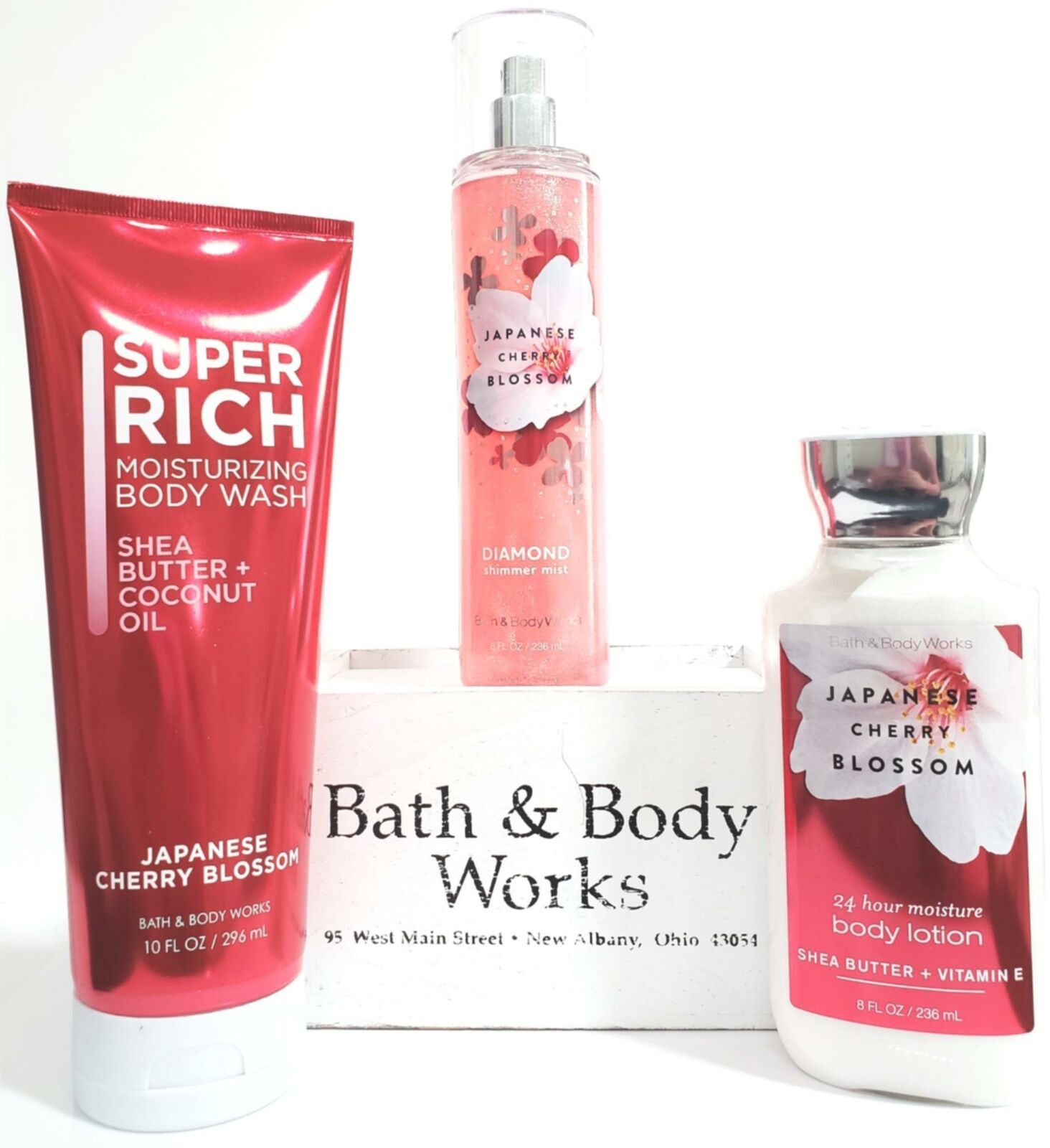 Bath & Body Works Japanese Cherry Blossom Diamond Shimmer Mist, Body