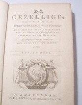 De Gezellige by George M. Nebe 1771, Rare Old Book in Dutch, Nice for Co... - $295.95