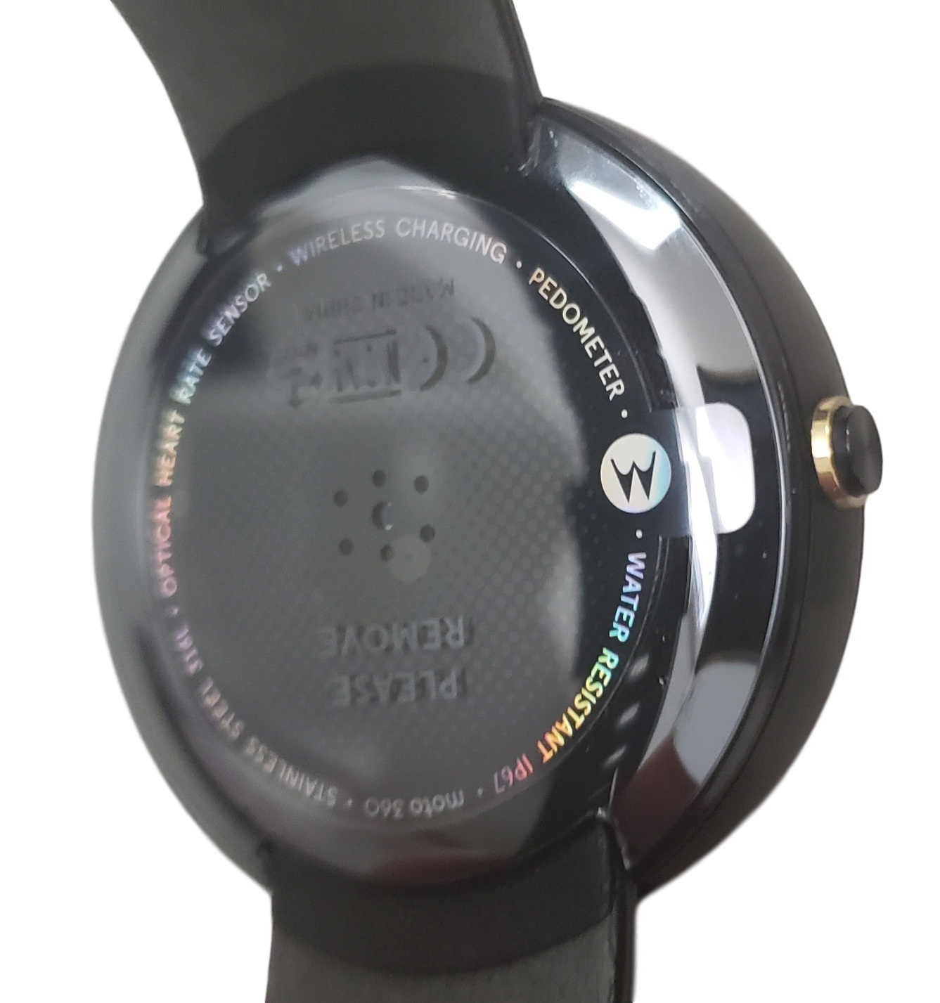 Motorola Moto 360 1st Gen Sport 45mm Smart Watch Black Metal Smartwatch