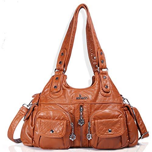 Angel Barcelo Women Fashion Handbag Top-Handle Shoulder Bags Leather ...