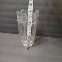 Marquis by Waterford Crystal Vase, Odyssey 8" art deco design, Clear Glass Vase image 7