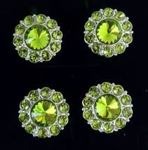 Magnetic Horse Show Number Pins Lime Rondelle Set of 4 NEW - $24.99