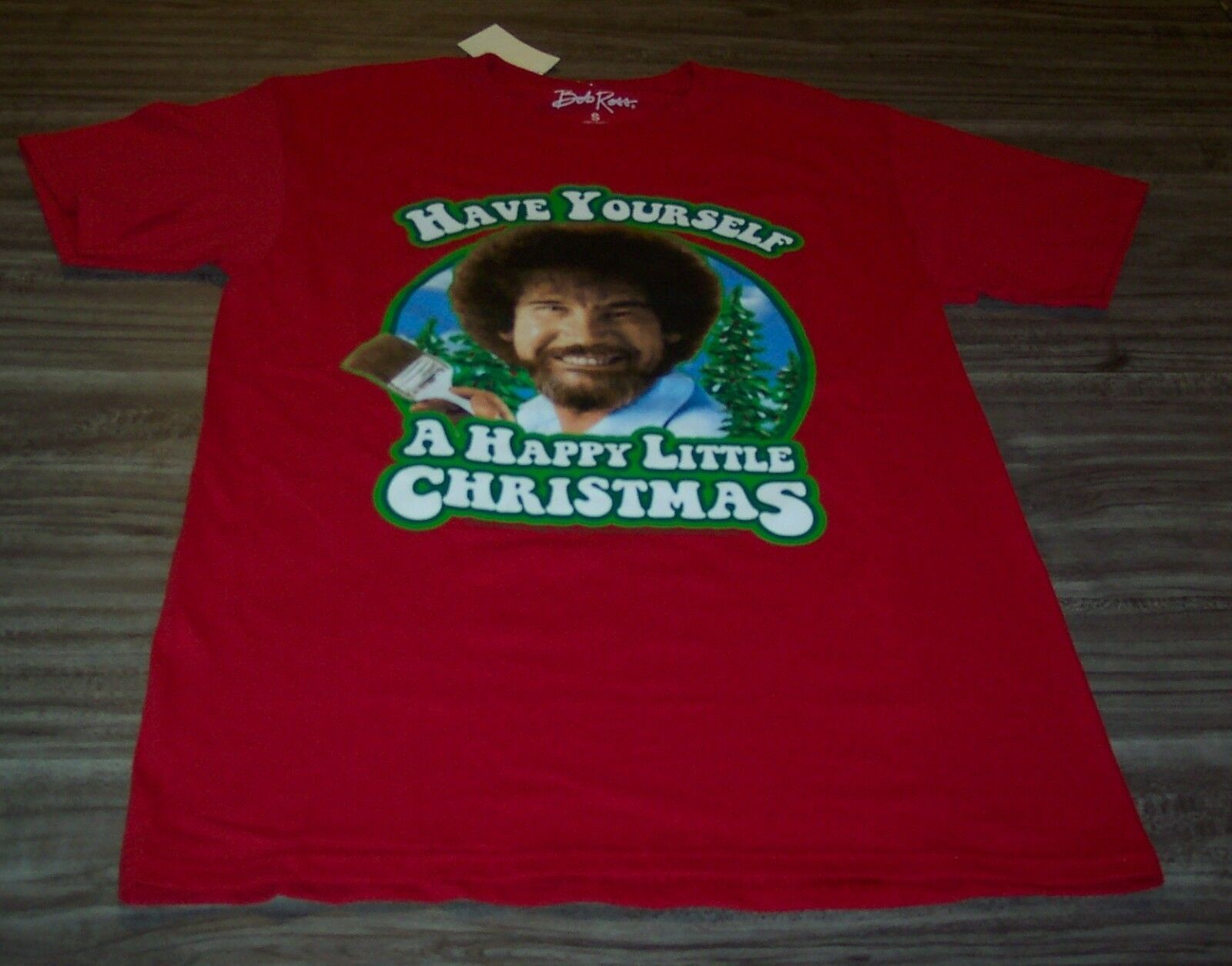 kohls bob ross christmas shirt