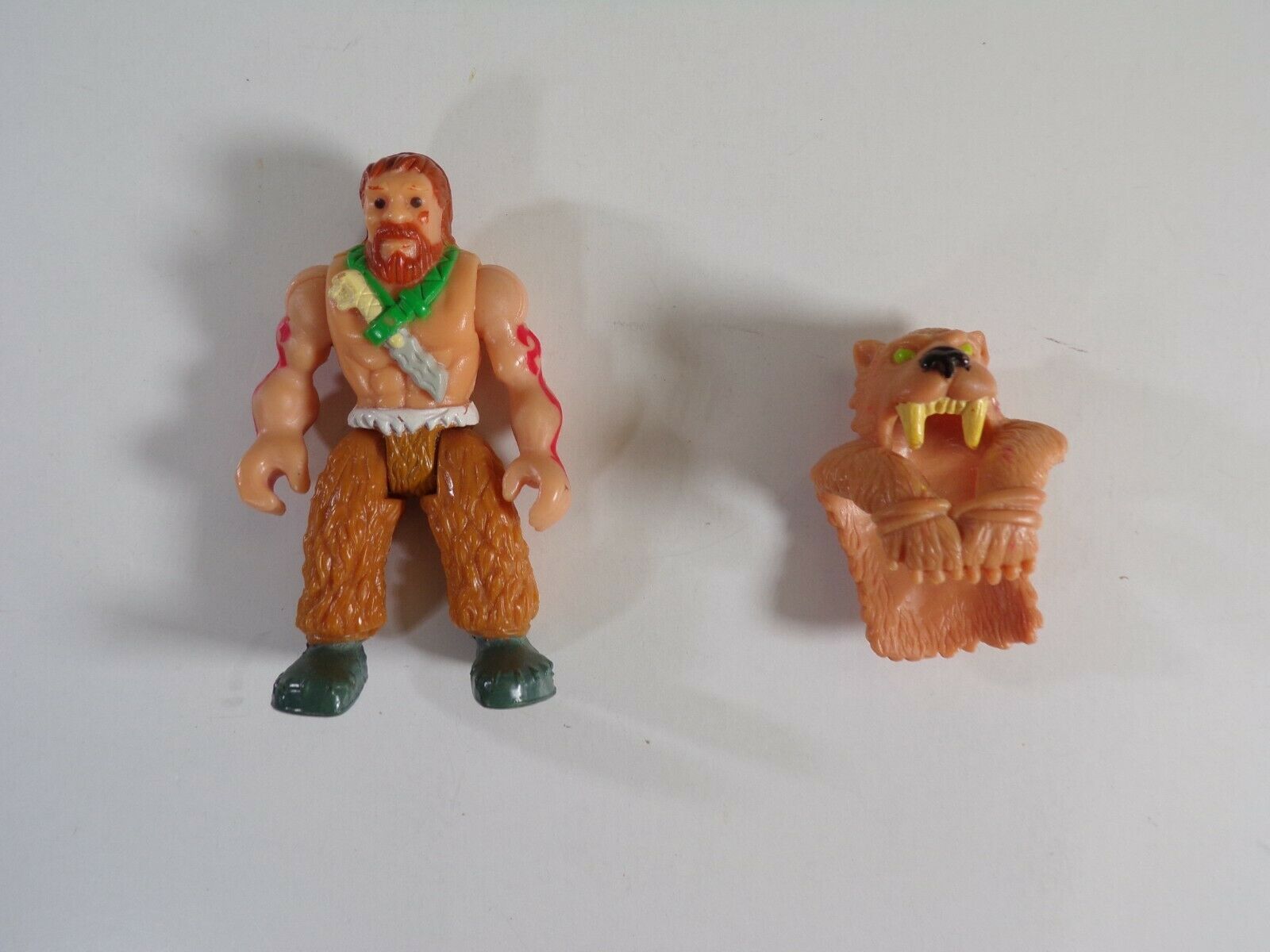 Imaginext Caveman Action Figure & Saber Tooth Cowl from Thunder