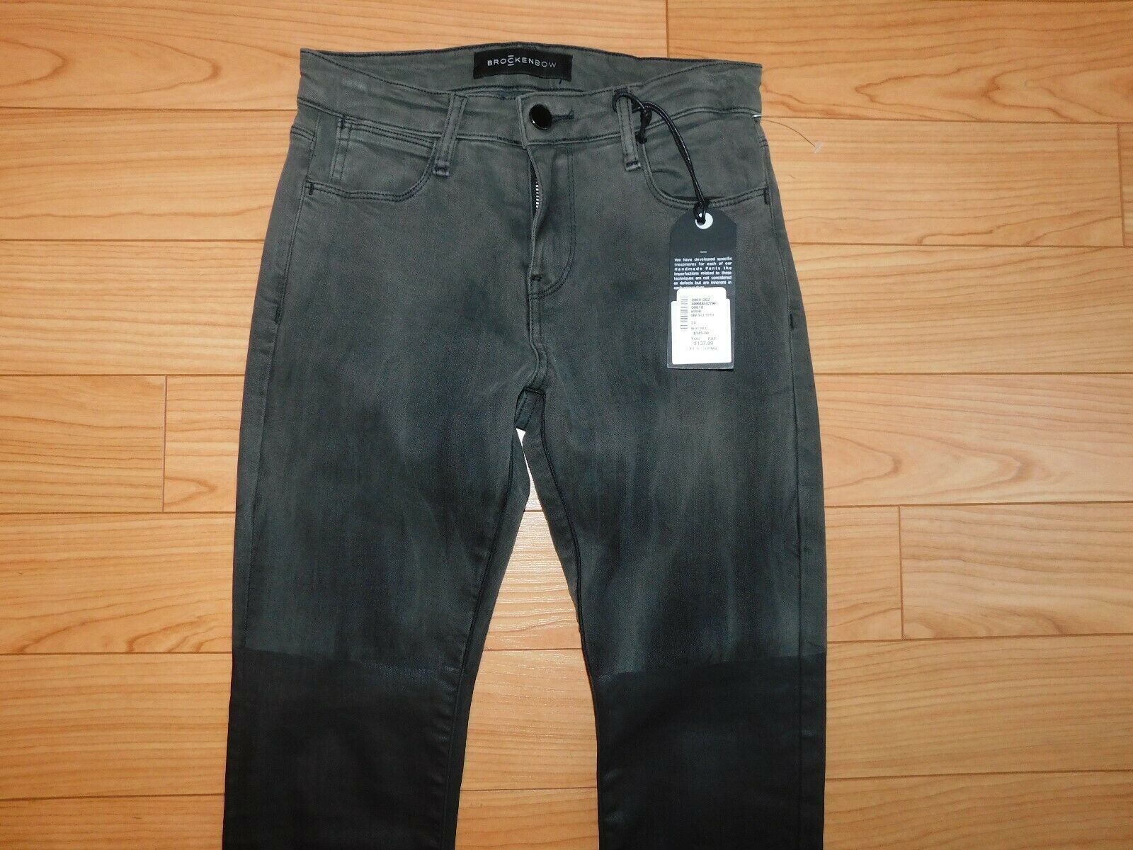 waxed skinny jeans